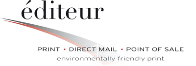 editeur, print, direct mail, point of sale. Environmentally friendly print.
